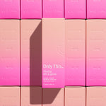 Row of pink and beige boxes with 'Only This' branding on a white background