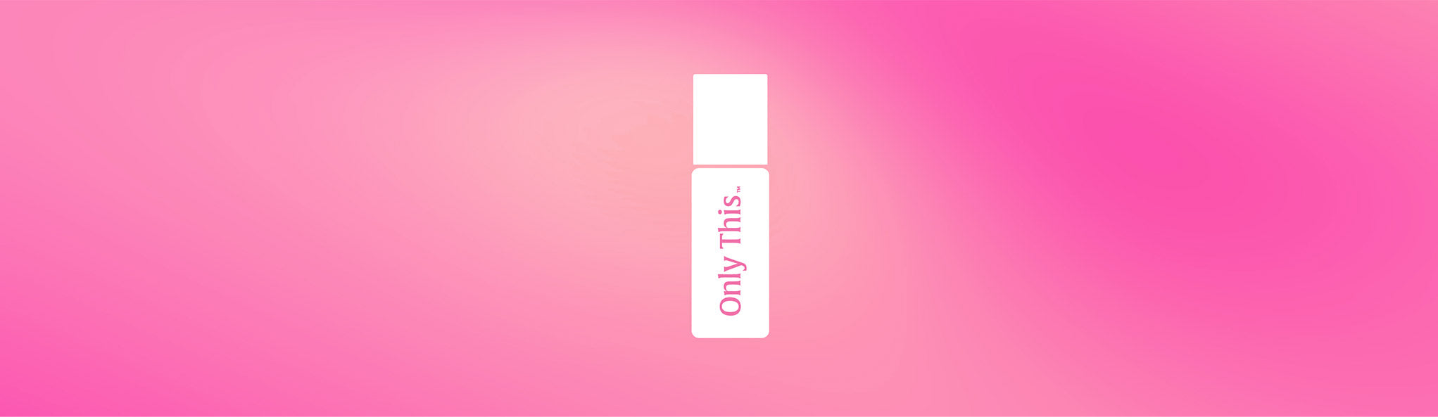 Product with 'Only This' text on a pink gradient background